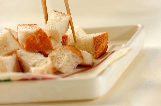 明太子チーズフォンデュの作り方の手順3