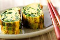 ほうれん草だし巻き卵