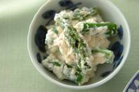 グリーンアスパラの白和え