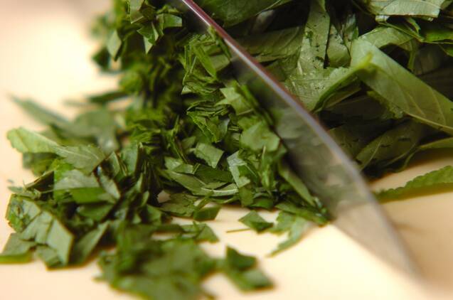 モロヘイヤのトロトロうどんの作り方の手順1