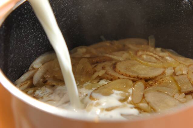 ゴボウのポタージュの作り方の手順3