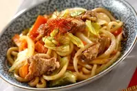 作り置き！焼き肉のタレでスタミナ焼うどん