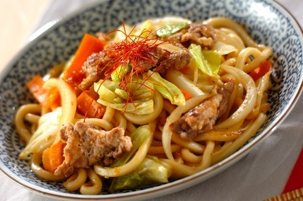 作り置き！焼き肉のタレでスタミナ焼うどん