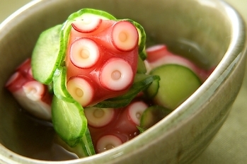 キュウリとタコの酢の物