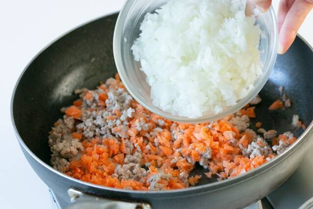 ひき肉と豆のチリコンカン風の作り方の手順2