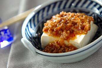 豆腐の麻婆あんかけ