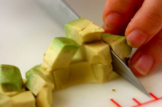 タコのグリーンサラダの作り方の手順2