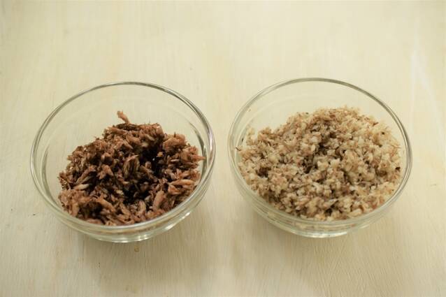 牛ひき肉とゴボウのカレー風味そぼろ　レタス巻きごはんの作り方の手順1