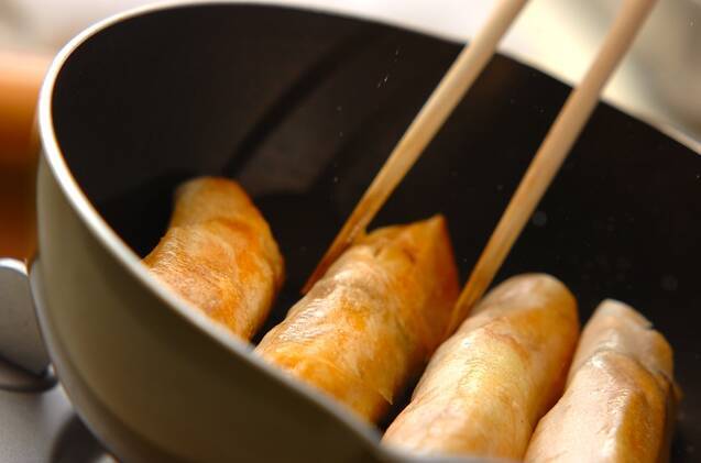 とろ～りチーズのポテト春巻きの作り方の手順4