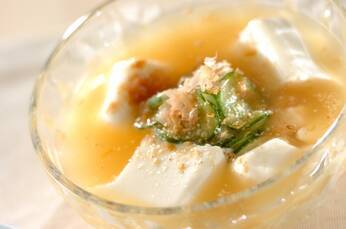 おぼろ豆腐の冷やしみそ汁