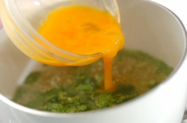ミツバのスープの作り方の手順3