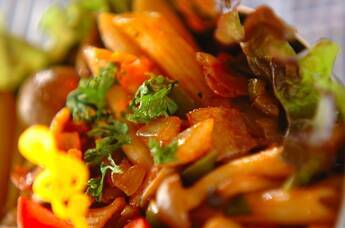 ショートパスタナポリタン