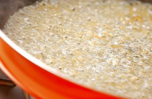 大葉とジャコのパスタの作り方の手順4