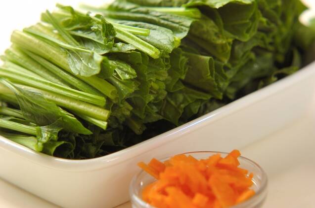 ホウレン草の白和えの作り方の手順1