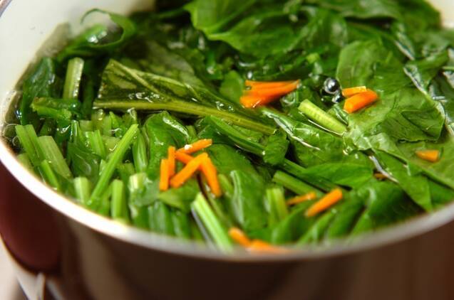 ホウレン草の白和えの作り方の手順2