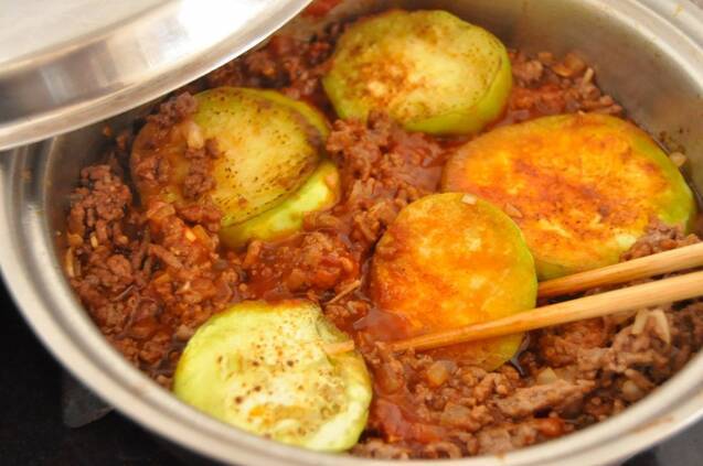 白ナスのミートソースの作り方の手順7