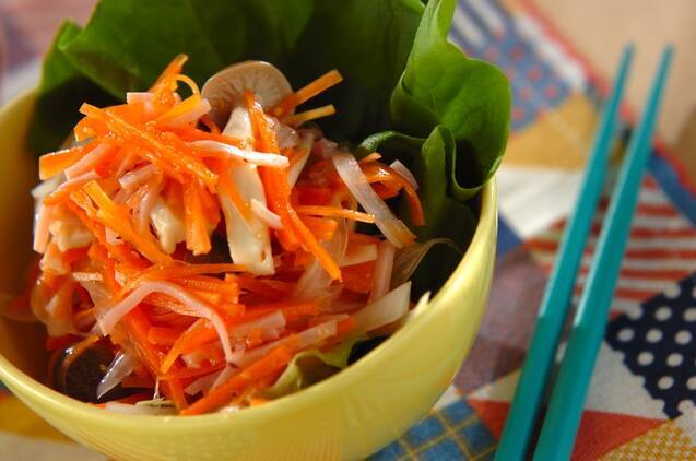 ゆでニンジンのサラダ