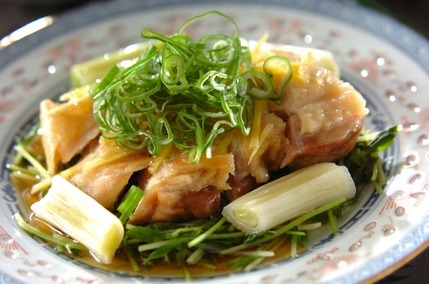 電子レンジでネギだくチキン