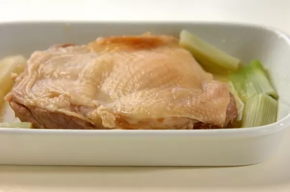 電子レンジでネギだくチキンの作り方2