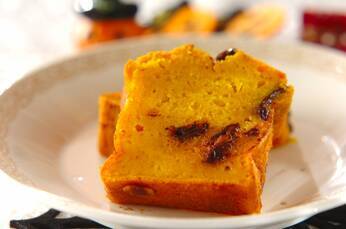 カボチャとチョコレートのパウンドケーキ