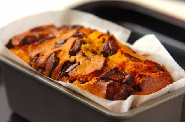 カボチャとチョコレートのパウンドケーキの作り方の手順12