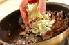 ひき肉とキャベツのカレークリームスパゲティーの作り方の手順3