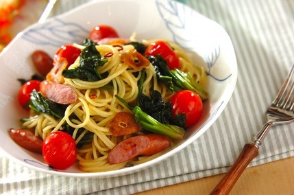 ホウレン草のパスタ