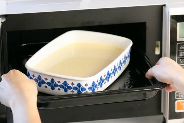 ホーローで作るバスク風チーズケーキの作り方の手順5