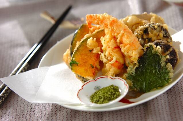 天ぷらの盛り合わせ