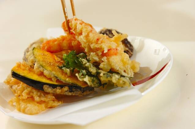 天ぷらの盛り合わせの作り方の手順9