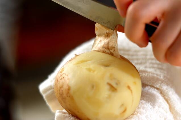 豆乳仕立ての簡単ビシソワーズの作り方の手順1