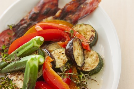 焼き野菜のバルサミコソースがけ