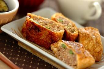 油揚げの袋焼き山椒風味