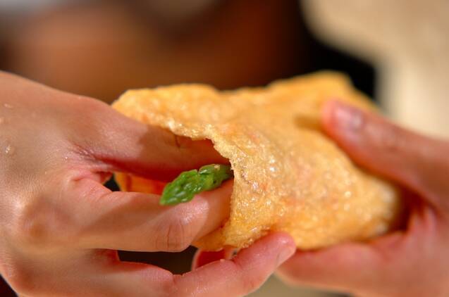 油揚げの袋焼き山椒風味の作り方の手順5