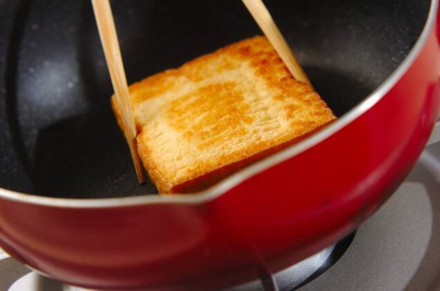 厚揚げとシラスのサラダの作り方の手順1