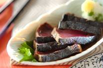 カツオのたたきみぞれ添え