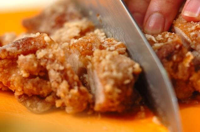揚げ鶏のピリ辛ソースの作り方の手順6