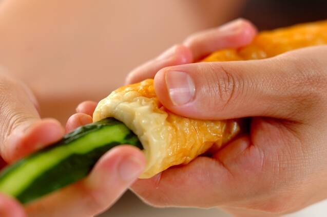 キュウリ入りちくわの作り方の手順2