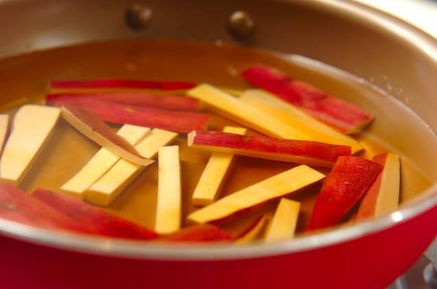 大葉みそ味鶏むね肉唐揚げの作り方の手順4