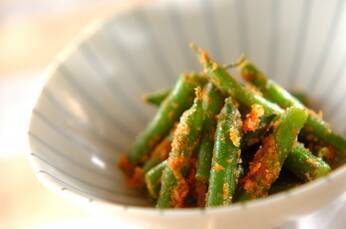 インゲンのエビ和え