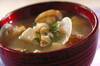 豆腐とアサリのみそ汁の作り方の手順