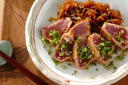 マグロのショウガ焼き