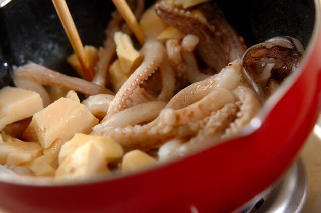 イカゲソの炒め物の作り方の手順3