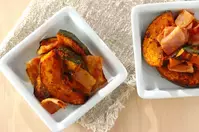 カボチャのカレー炒め