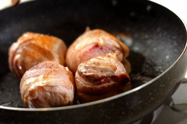 甘辛肉巻き卵の作り方の手順4