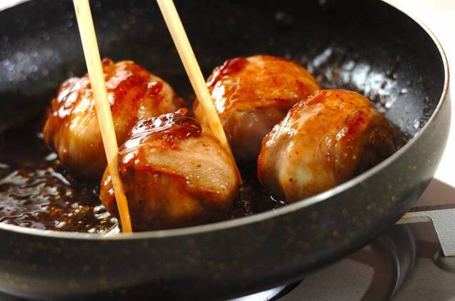 甘辛肉巻き卵の作り方の手順5