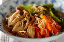 小松菜とシメジの煮浸し