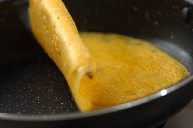 アスパラ卵ロールの作り方の手順3