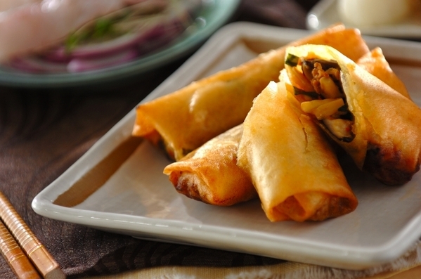 3 椎茸の春巻き