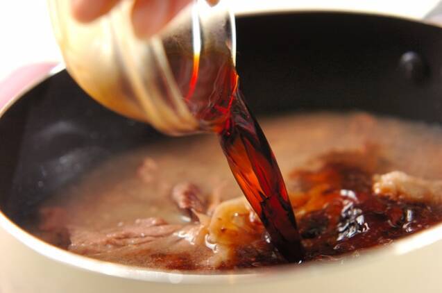 牛肉とレンコンのスープの作り方の手順4